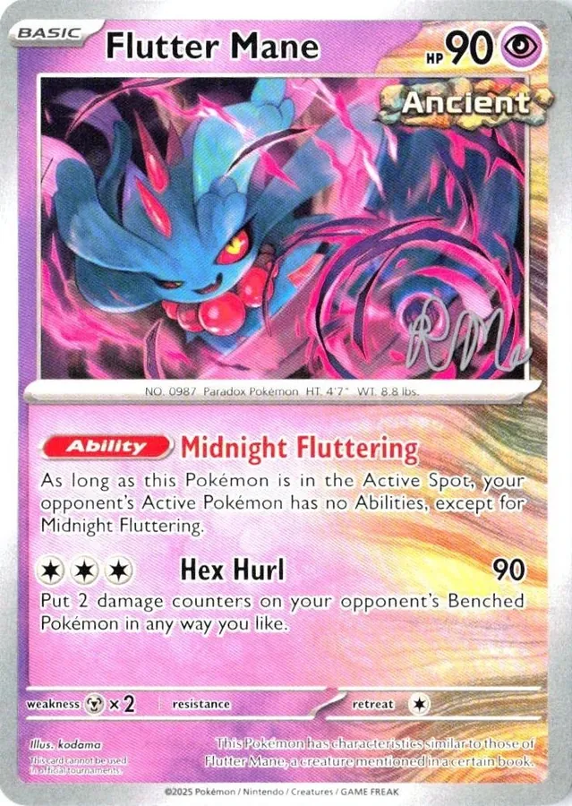 World Championships 2025 Flutter Mane [Riley-Mckay] Pokémon card